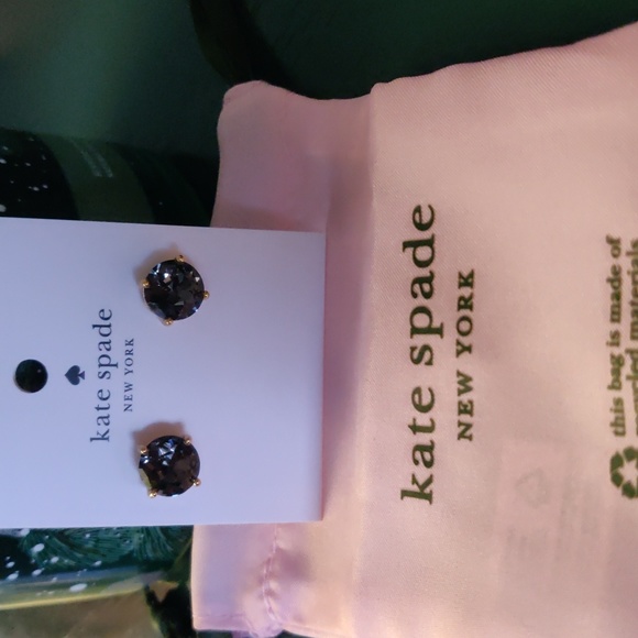 Kate Spade NWT earrings Black diamond - Picture 5 of 8